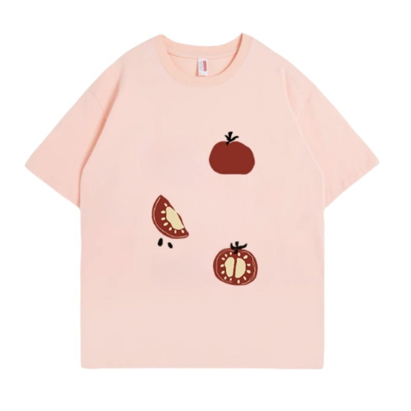 Loose Fit Creative Cotton T-Shirt