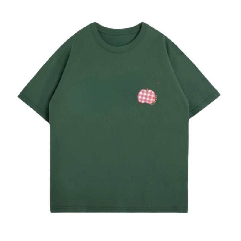 Relaxed Olive Green Basic T-Shirt